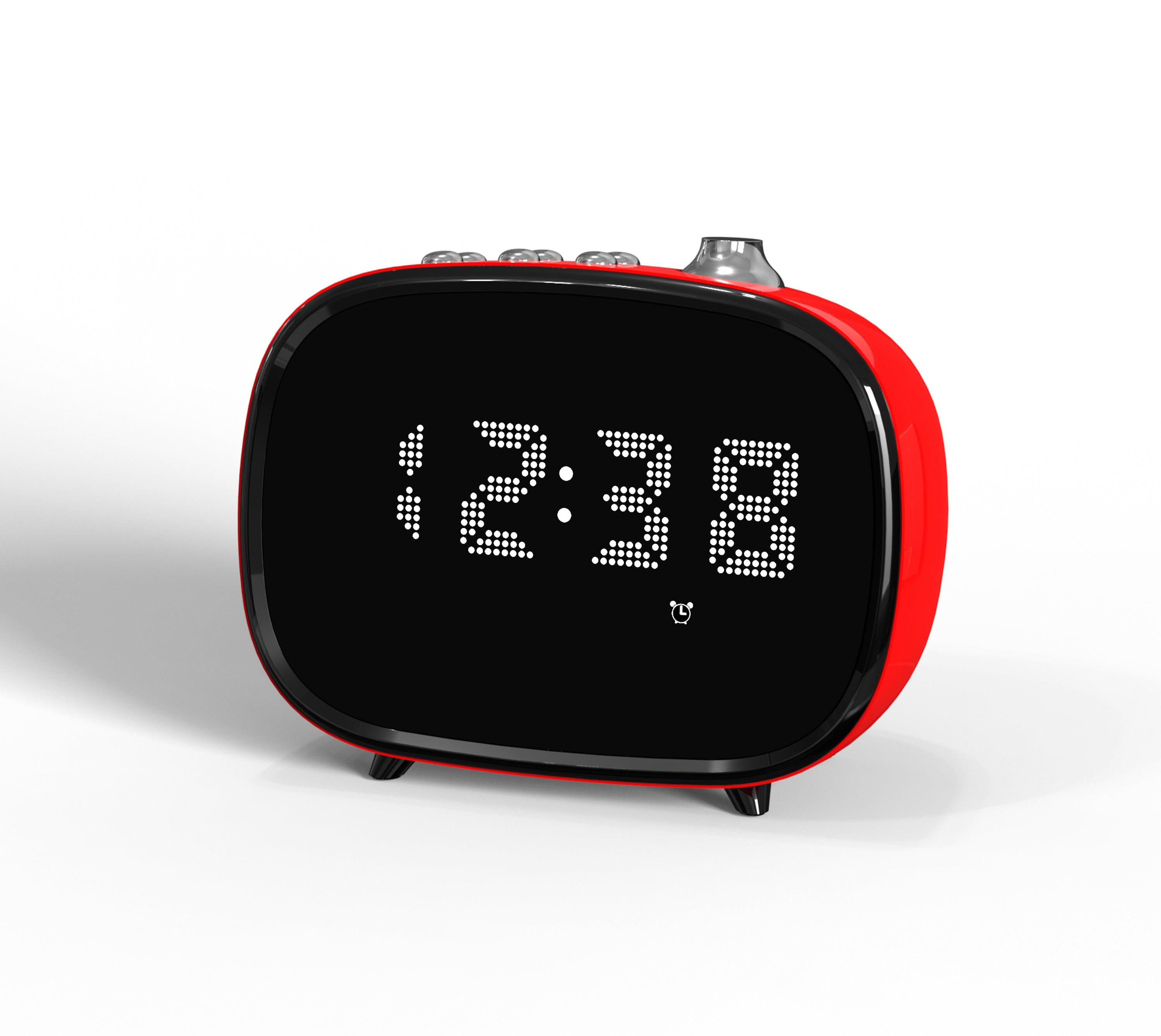 Reloj despertador digital retro con conexión inalámbrica