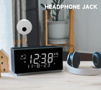 Reloj despertador con radio DAB y FM, puerto de carga USB, altavoz estéreo Bluetooth, conector para auriculares, alarma dual, función de repetición, pantalla LCD regulable iTOMA 3501D