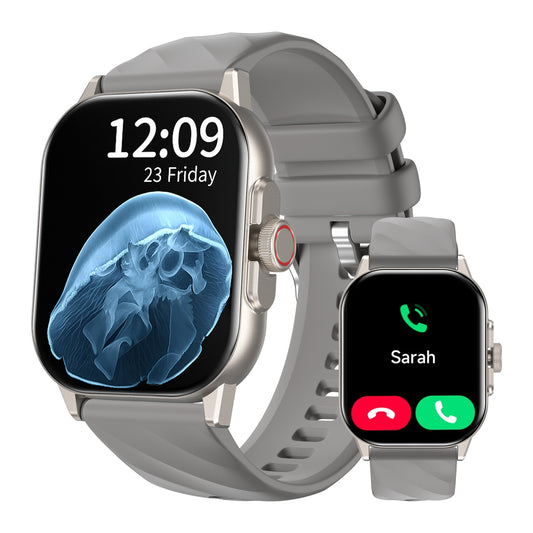 Smart Watch for Men Women, Smart-watch with Health Tracker, Sleep, Heart Rate, Oxygen, Respiratory Training, Bluetooth Calls & Music Control for iPhone/Android
