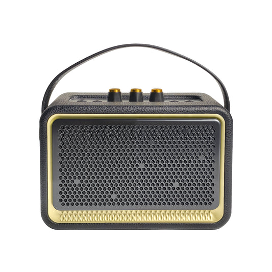 Retro Karaoke Machine with Wireless Microphones, Portable Bluetooth Speaker for Adults and Kids, Rechargeable PA System for Home Party, AUX/USB/MIC Support, Vintage Decor Gifts