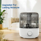 iTOMA 3L Large Top Fill Humidifiers for Bedroom, Mist Humidifier with 360° Dual Nozzles, Water Purification Filter, Adjustable Mist Levels, Ultra Quiet for Home Office Nursery