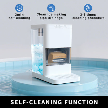 Máquina de hielo esférico artesanal totalmente automatizada: producción diaria de 4,6 kg, hielo rápido en 50 minutos, sensores inteligentes, limpieza con un solo toque, compacta y silenciosa para uso doméstico o en bares.