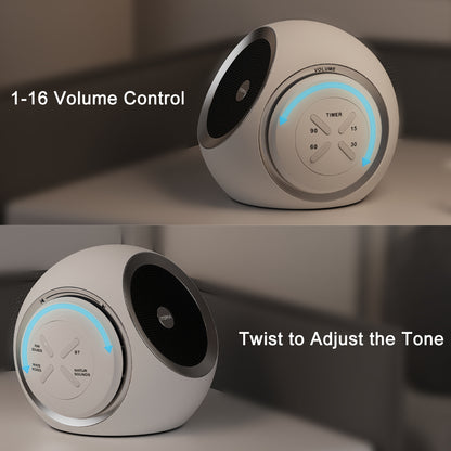 Máquina de ruido blanco, 30 sonidos relajantes (ventilador, naturaleza y ruido blanco), temporizador, Bluetooth, volumen ajustable, iTOMA 318