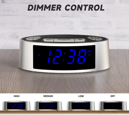 White Noise Machine with Alarm Clock, 20 Soothing Sounds, Wake to Vibration or Buzzer, Snooze, Dimmer Control, Timer and Memory Function for Home Travel iTOMA 301